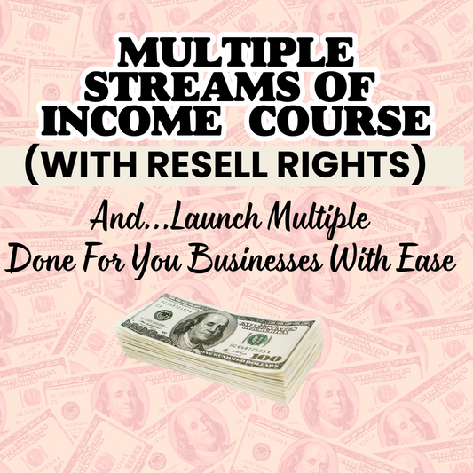 PASSIVE INCOME COURSE (with resell rights) Launch Multiple Businesses With Ease